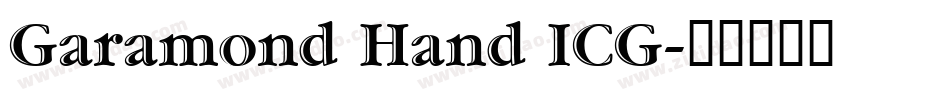 Garamond Hand ICG字体转换